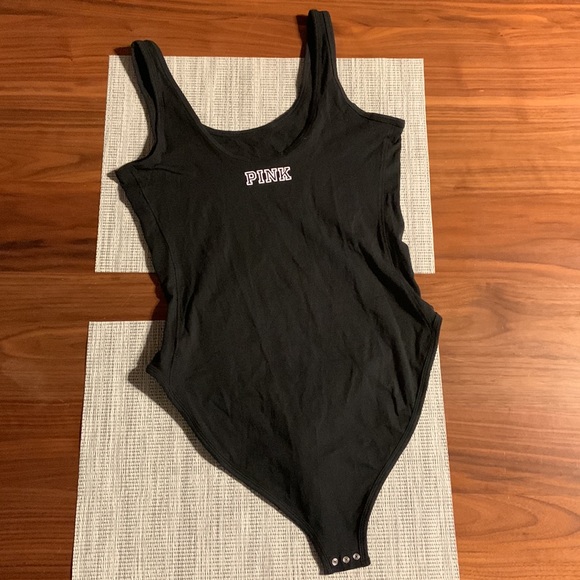 VS PINK Black Body Suit (Medium) NWOT - Picture 4 of 9